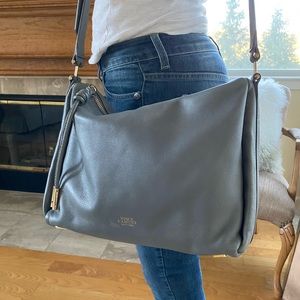 Vince Camuto Leather Gray Crossbody Bag